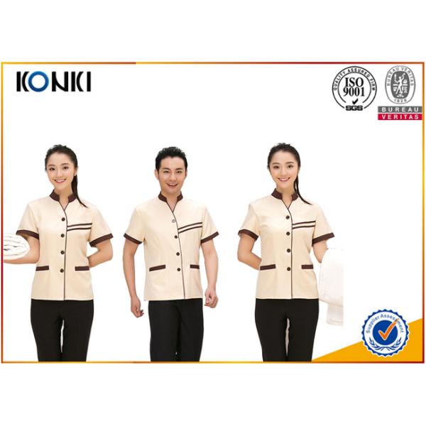 Delicate Handwork Hotel Staff Uniform Female And Male Various Colors