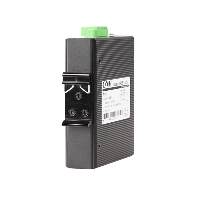 Industrial BT PoE Switch with 90W PoE Output 4*10/100M RJ45 Ports and 155M SC Fiber Port