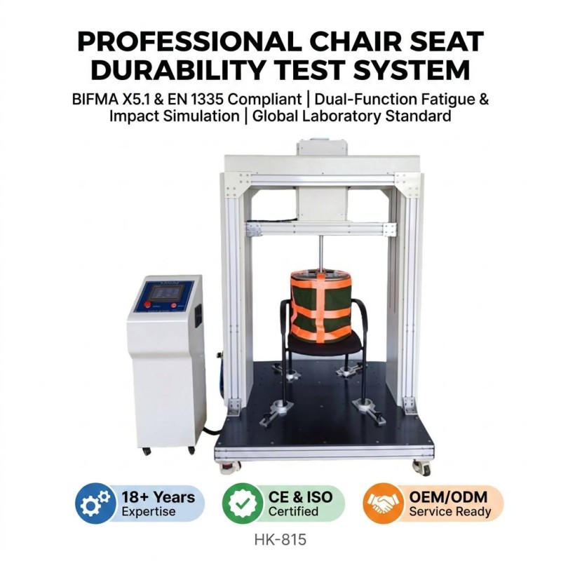 Industrial Chair Seat Loading Fatigue Tester 136kg Capacity Factory Price Furniture Testing Machine