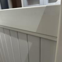 Outdoor Screen Pvc Garden Fence Panels Column 2.59m White Vinyl Fence Boards