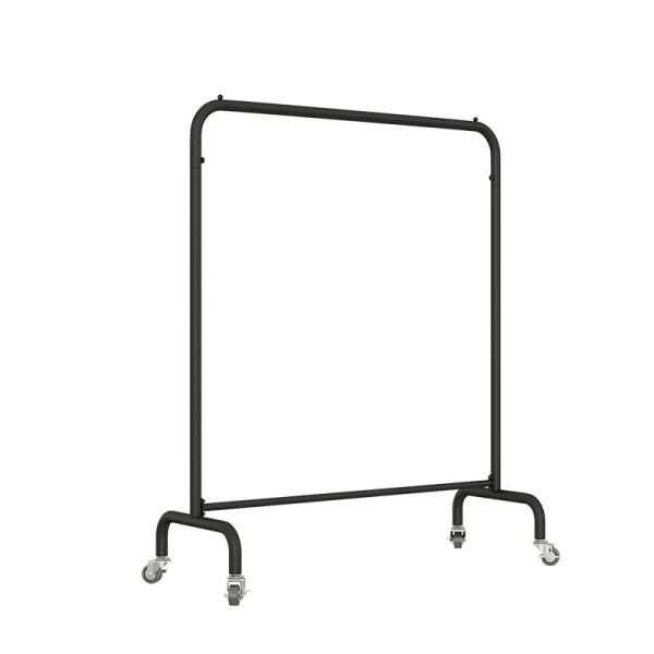 Rolling Commercial Clothing Display Racks 200MM Retail Garment Rack