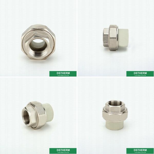 Соединение штуцеров трубы систем Ppr использования дождевой воды женское продетое нитку в сером цвете