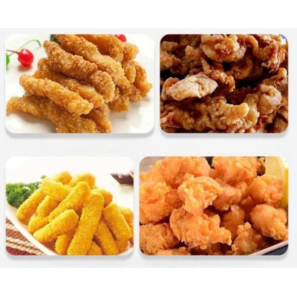 Thermal Processing Chicken Tenders Breading and Flouring Machine with Flouring Process