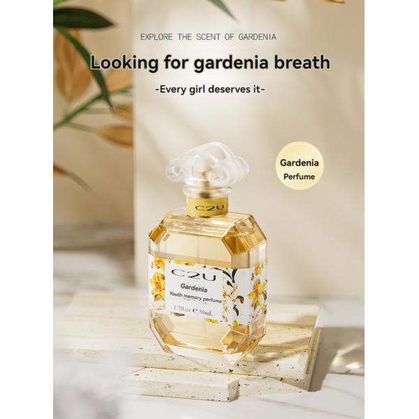 50mL Eau de Toilette France Gardenia Youth Memory Perfume for Women Stay Fragrance