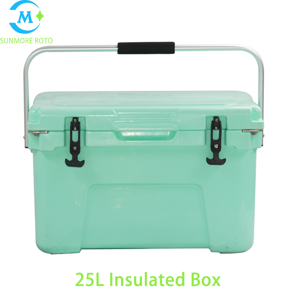 SUNMORE 25L Mint Green Rotomolded Insulated Cooler Box for Outdoor & Catering Use