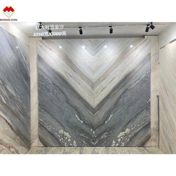 Big Slab Stone Form Palissandro Blue Marble for Apartment Wall and Floor Covering