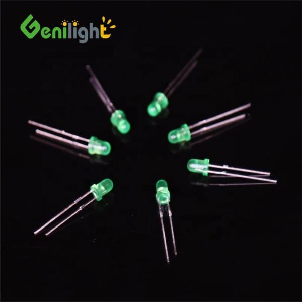 3mm LED Light Bulb Emitting Diode Green for Stable and Consistent Performance