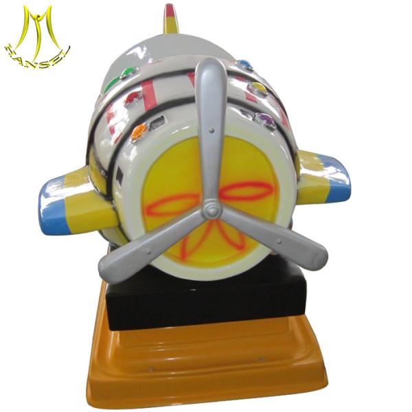 Hansel indoor tocken operated swing ride on fiberglass air plane for sale