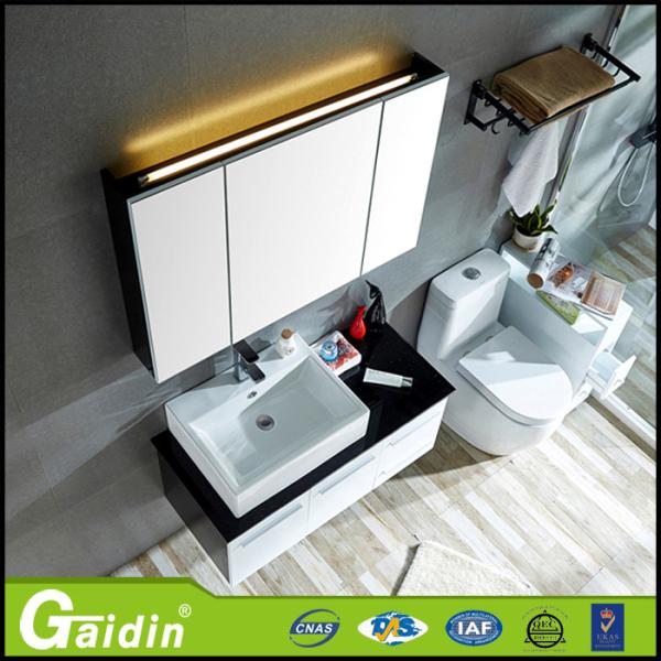 quality assurance China factory aluminum alloy modren design wall mounted bathroom mirror cabinet