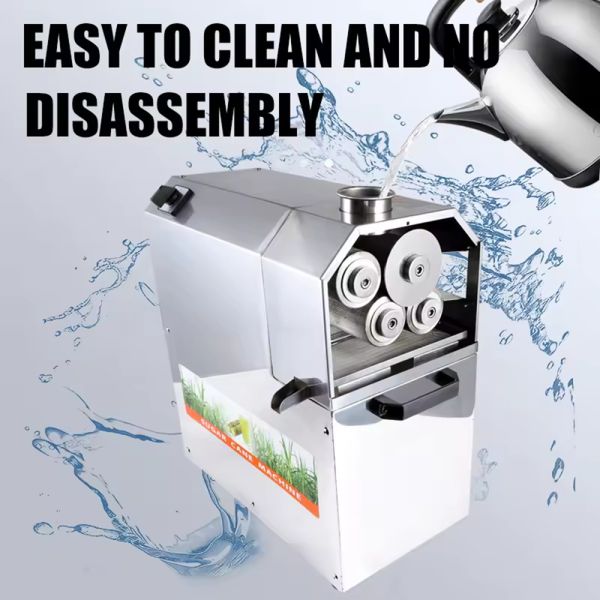 Custom Professional Commercial Electric Stainless Steel Sugarcane Juicer High-Power Pulp-Juice Separation Fresh-Squeezed Fruit Sales Low-Noise & Corrosion-Resistant Design Essential for Fruit Shop