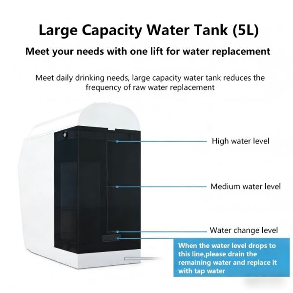 Countertop RO Water Purifier With Heating – Installation-Free Drinking Water System