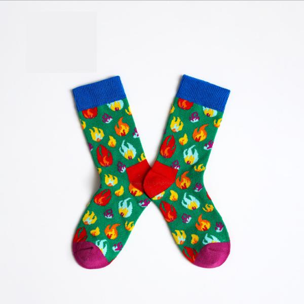 Sporty Printed Picture Socks OEM Available For 7-9 Years Kids