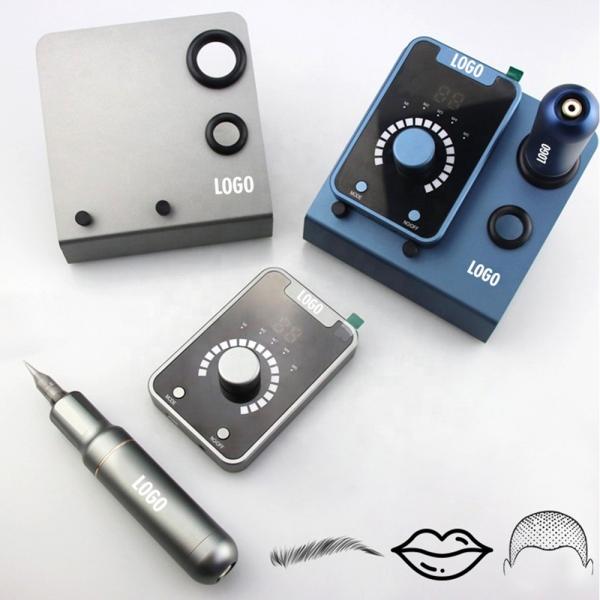 Electric Type SMP Scalp Micropigmentation Device with Permanent Makeup and Swiss Motor Tattoo Machine in Black Blue