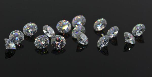 DEF Color Moissanite Loose Gemstones 9mm Round Brilliant Cut VVS1 White