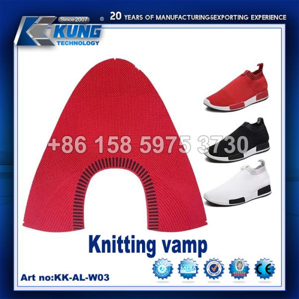 Lightweight Knitting KPU Stylish Uppers , Abrasion Resistant Shoes Vamp