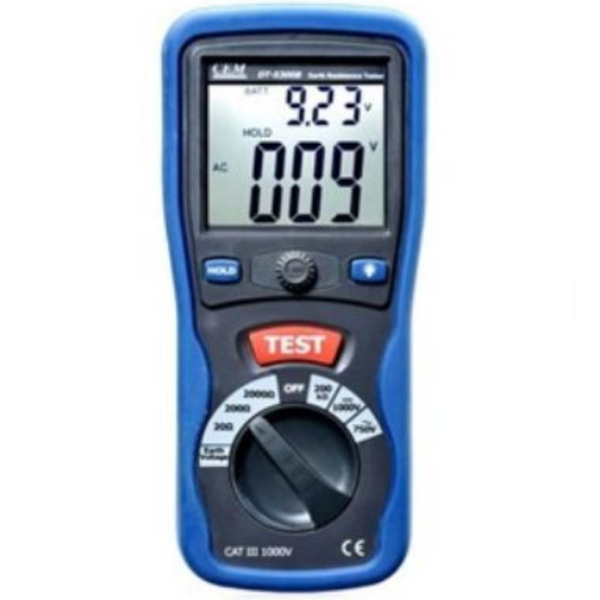CEM DT-5300B Earth Resistance Tester Meets IEC10101 CATIII 1000V High Accuracy 0.01 AC750V/DC1000V Blue