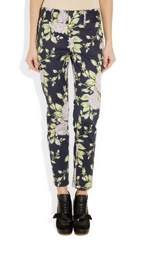 Брюки напечатанных женщин плотные, хлопок сделанные по образцу гетры протягивают