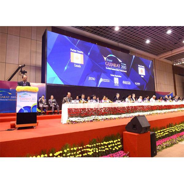 Uniform Color P3 Led Screen / Conference Led Screen Fanless Design High Stability