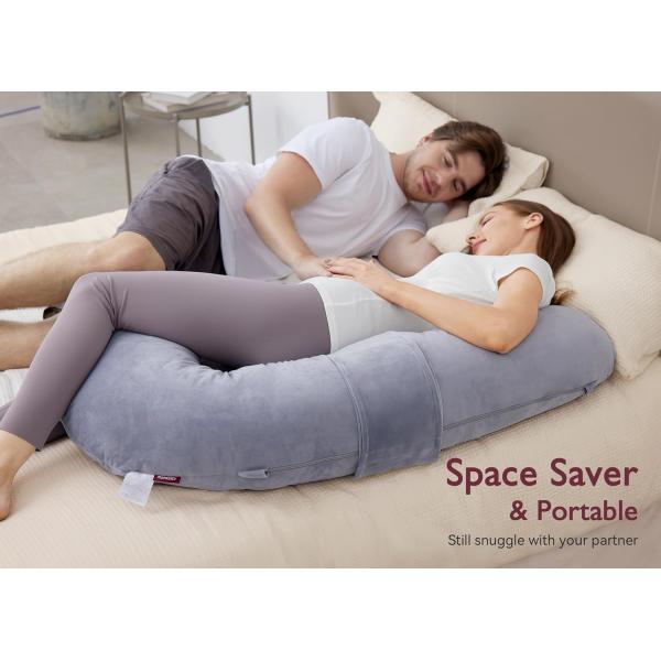 100% Polyester Pregnancy Original F Shaped Maternity Pillow for Full Body Relaxation