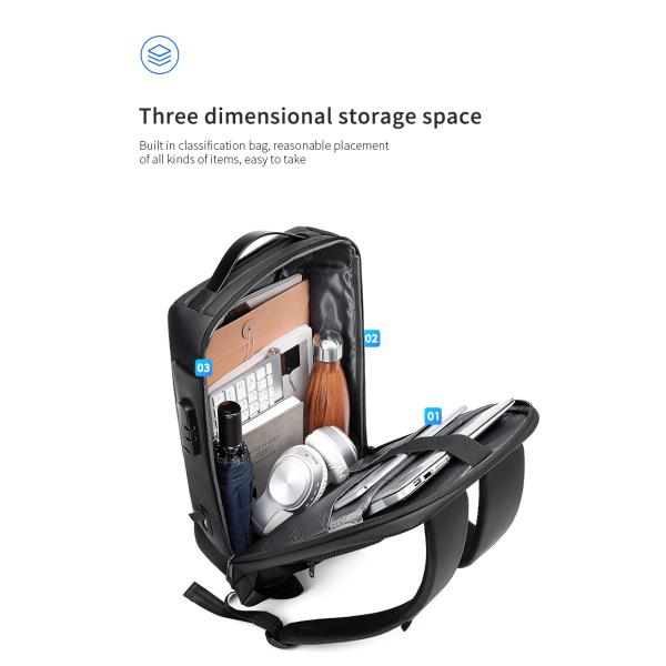 Vente à chaud de l'usine ordinateur portable personnalisé de l'école USB chargeur pour hommes ordinateur portable étanche anti-vol sac à dos pour hommes sac à dos ordinateur portable sac à dos