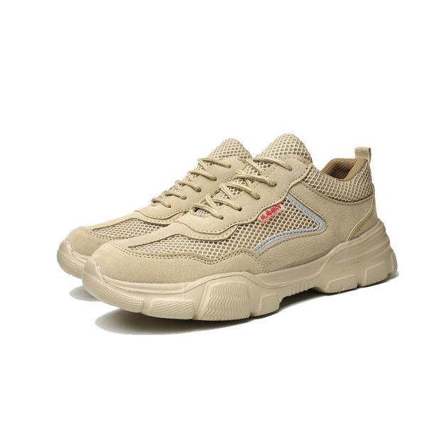 Shengjie Zapatos de trabajo de pie de acero de fibra microfibra de cuero suela superior de caucho anti-punción seguridad anti-deslizante S