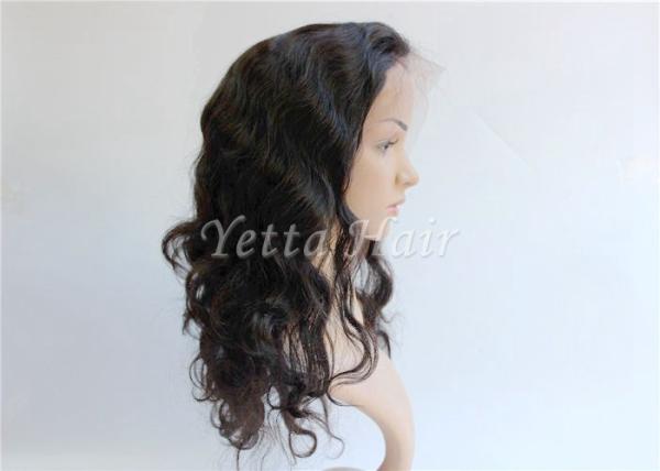Pure Long Lasting  Brazilian Full Lace Human Hair Wigs Wet And Wavy