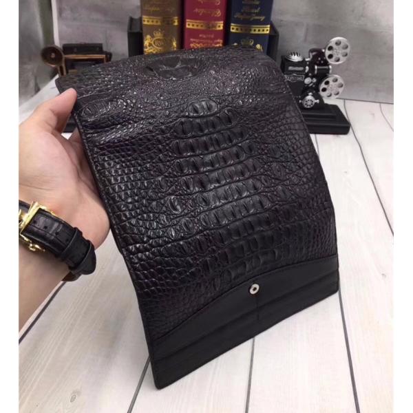Authentic True Crocodile Skin Women's Long Chic Wallet Female Card Holders Exotic Real Alligator Leather Lady Clutch