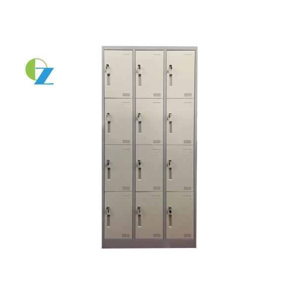 KDは12ドアのオフィスの学校のための鋼鉄ロッカー0.7Mmの厚さを構成する