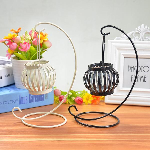 Vintage Pumpkin 300g Metal Candle Holders For Decoration