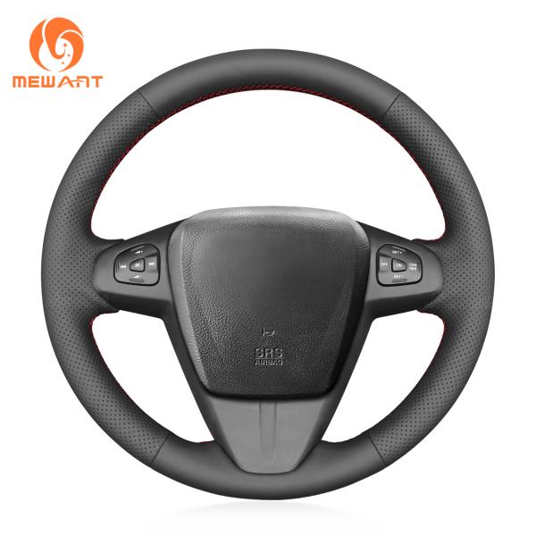 Southeast Asia Models Blue Suede Steering Wheel Cover for Mazda BT-50 / BT50 2012-2020