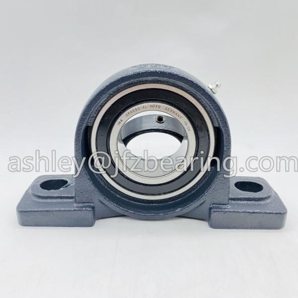 INA (Schaeffler) PASE60-XL Pillow Block Ball Bearing Unit - Two-Bolt Base, 60 mm Bore, Cast Iron Material,Standard Duty,