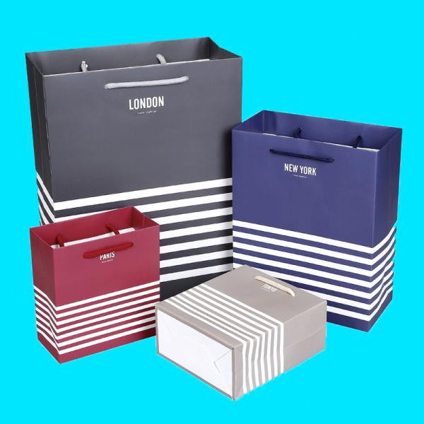 Custom environmental tote bag business gift paper bag Colorful box package
