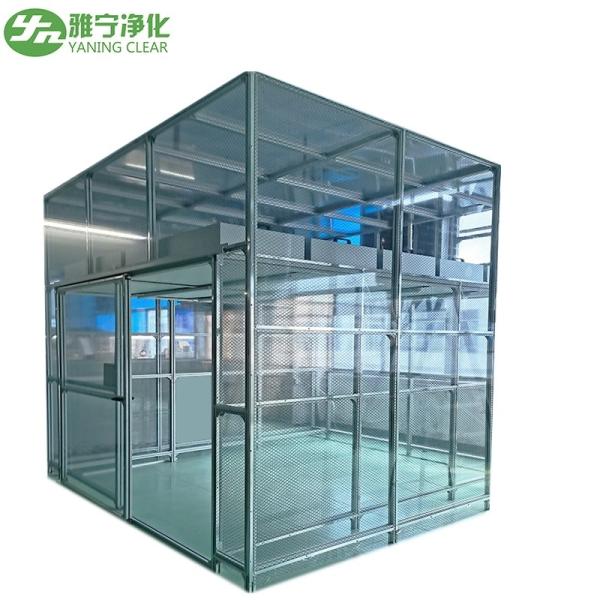 Yaning Hard Wall Semiconductor Clean Room Acrylic Sheet / Toughened Glass Modular Cleanroom