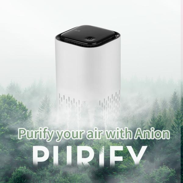 ABS branco USB que carrega o mini purificador do ar