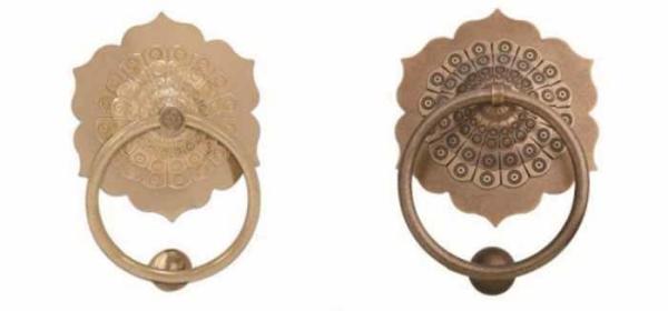 Surface Mount Solid Customized Brass Animal Head Knocker Pull Handle Bronze Ring Handle Antique Lion Head Door Knocker