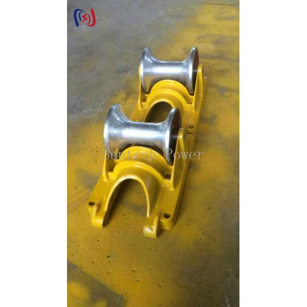 5KN Load Underground Cable Roller 150mm Casting Aluminum Carrier