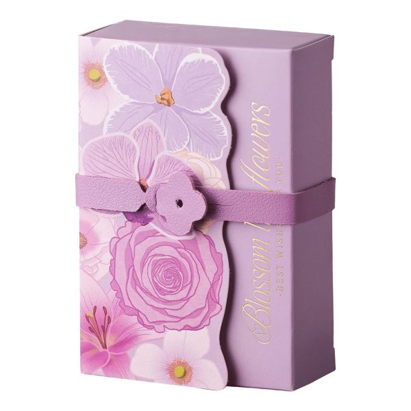 Floral Wedding Favor Box Premium Candy Packaging Ribbon Tied Elegant Gift Boxes