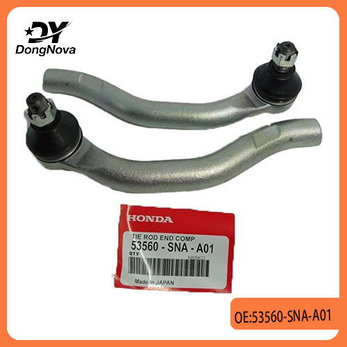 53540-SNA-A01 Pièces de suspension automobile 53560-SNA-A0 Honda Civic Embouts de biellette de direction Résistant aux intempéries