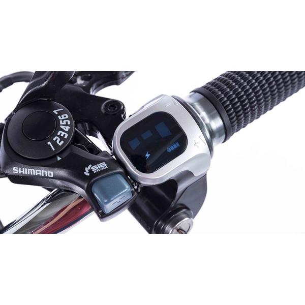 48V 10AH 350W Portable Electric Bike , Blue 26 Inch Electric Folding Bike