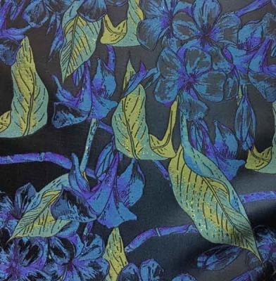 Folhas Fio-tingidas H/R 21.0cm da tela jacquard de seda residencial 500T/100% P/180gsm