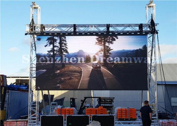 Fixed Color Outdoor LED Screen Rental P6 SMD2727 Die Casting Aluminum Cabinet