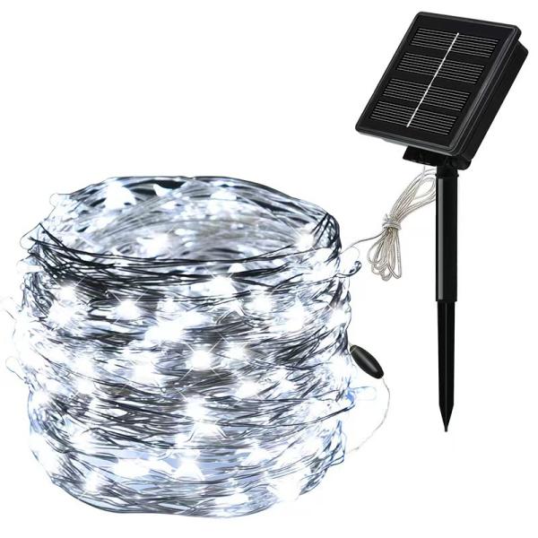 Christmas Wedding String Lights 7-102m Waterproof Warm White Battery/USB/Solar Operated