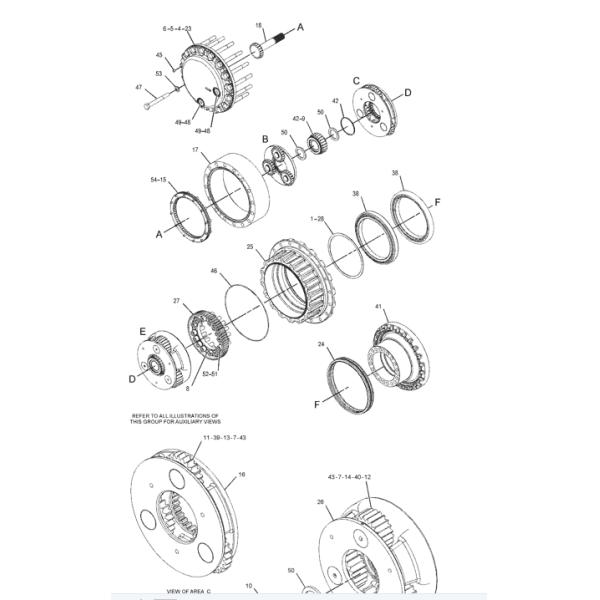 LDM0108 SH120A1 SH120A2 SH120C2 SH130-5 Excavator Spare Parts SH120 Swing Ring Gear Gearbox Ring Gear