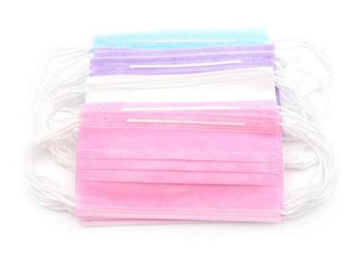 Professional 3 Ply Face Mask / Surgical Dental Face Mask For Allergies Customed Pattern