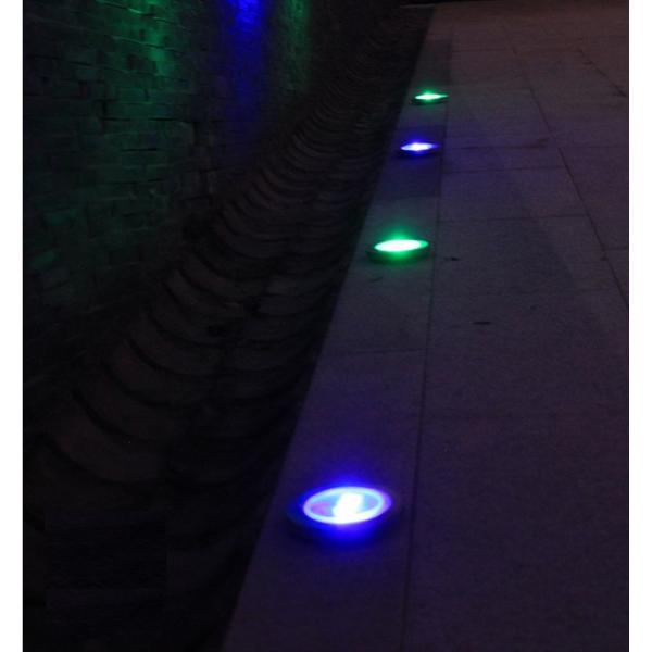 Round 5W Solar Power LED Underground Light LED Garden Light White Warm White RGB color