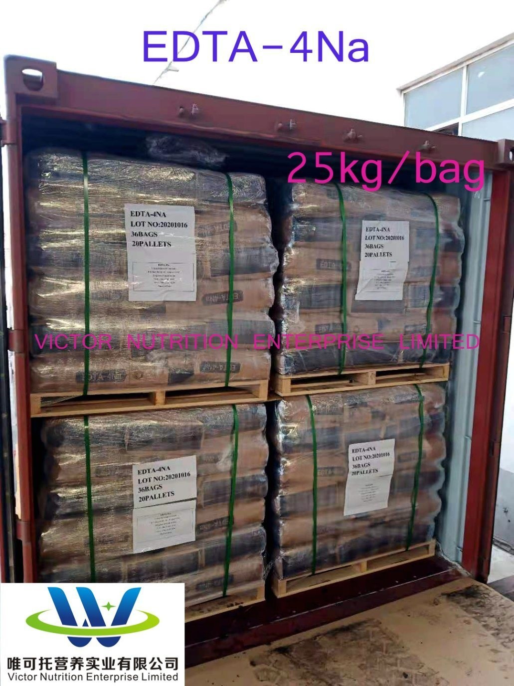 High Purity EDTA-4na Powder Formula C10h12n2na4o8 for Food and Industrial Processing