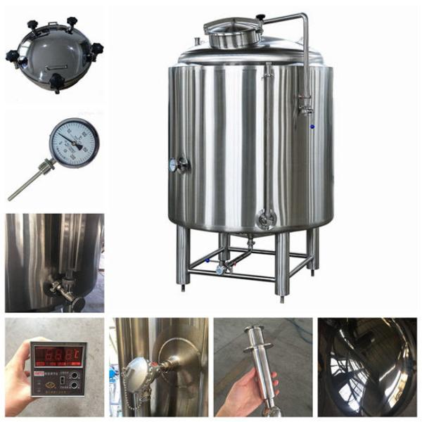 Fabrication SS304 Commercial Brew Kettle / 6000L Cold Tank In Beer Cooling Process