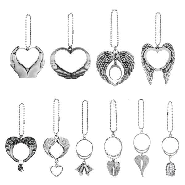 Sublimation Personalized Gift Metal Sublimation Angel Wing Pendant For Decor And Souvenirs
