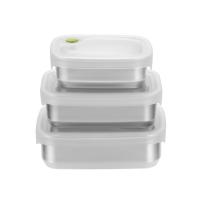 IKOO Stainless Steel Food Storage Container with Silicone Lid
