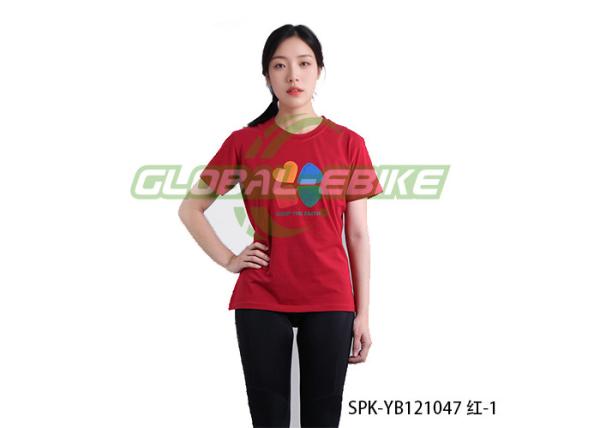 Customized Team Mountain Bike Jersey Short Sleeve No Zipper Respiratory Pattern